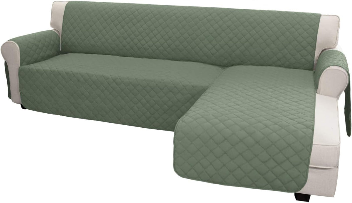 Easy-Going L Shape Sofa Slipcover - Reversible Chaise Cover - Furniture Protector for Pets, Kids