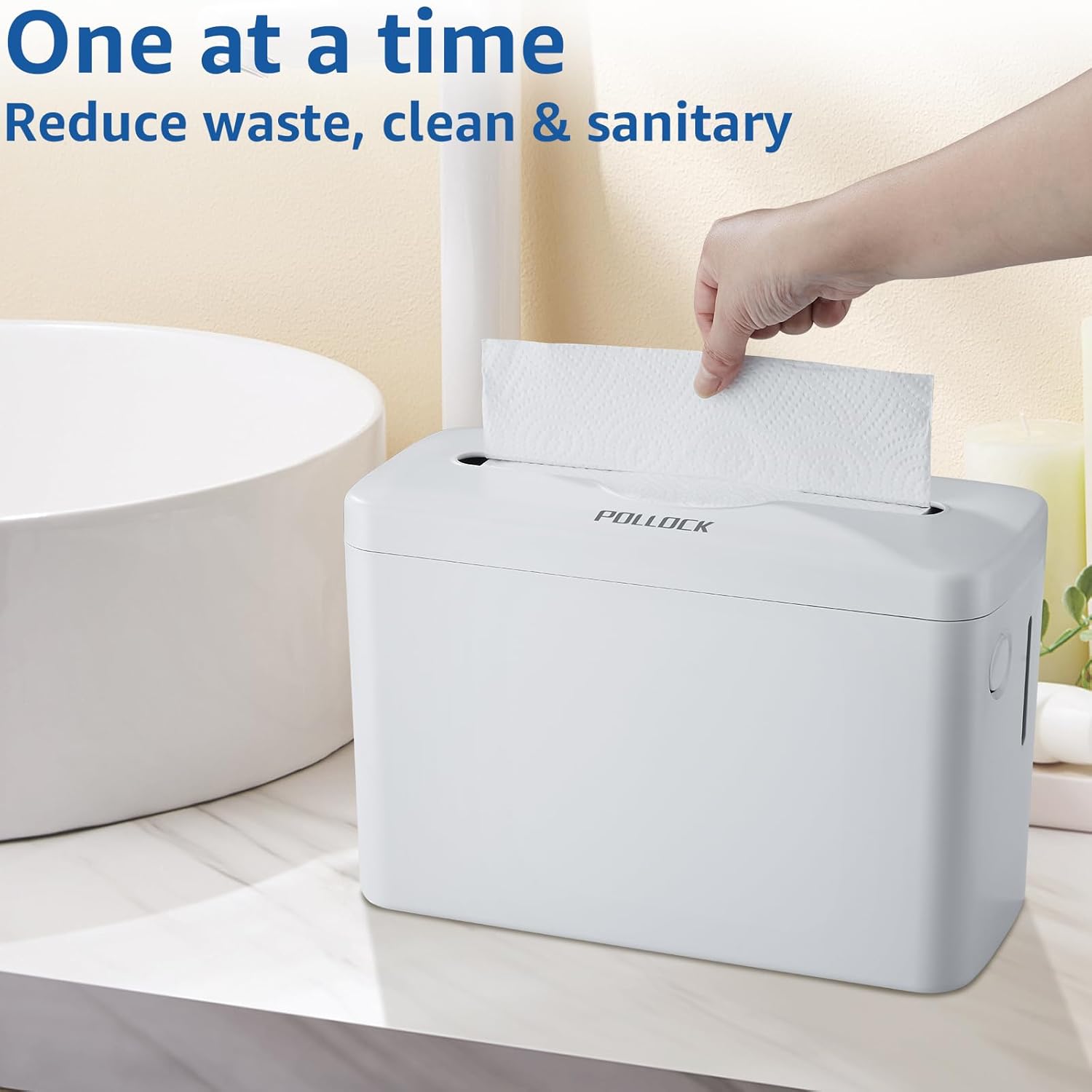 Paper Towel Dispenser Countertop, Multifold Trifold Paper Towel Holder, Hand Towel Dispenser