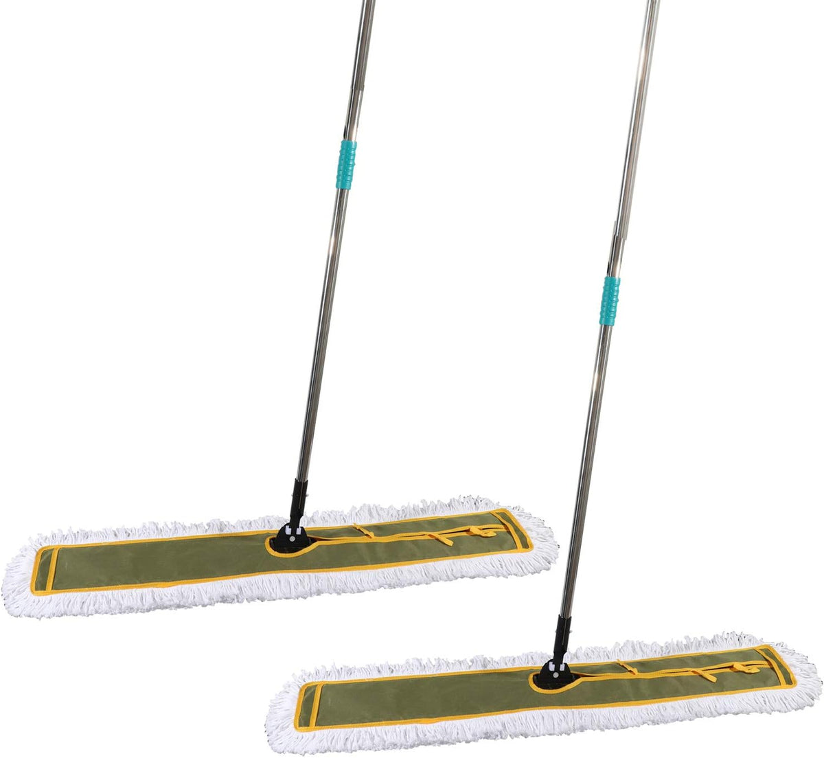 OFO 43inch Industrial Commercial Dust Mop 2 Sets // Heavy Duty Dust Mop // 63inch Length Stainless