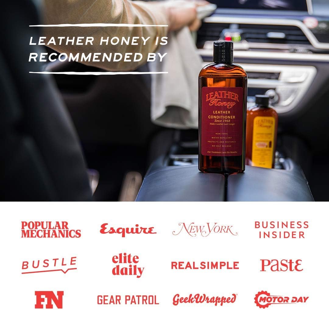 Leather Honey Leather Cleaner Spray: UV Protectant, Non-Toxic & Made in the USA Since 1968. Cleans