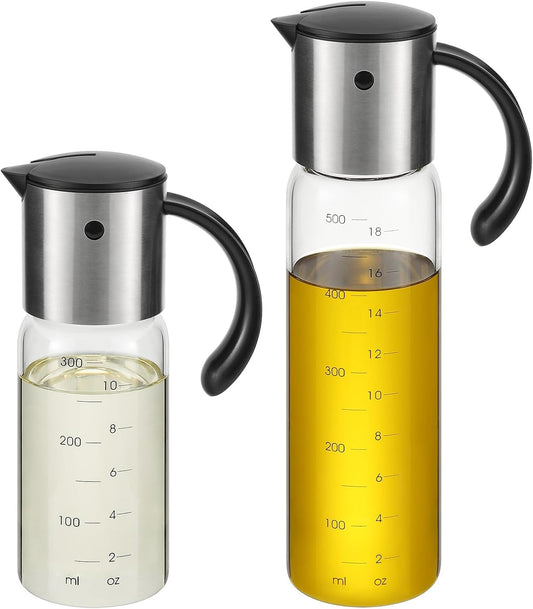 Vucchini Large Olive Oil Dispenser Bottle Kitchen Cooking Oil Dispenser Auto Flip Soy Sauce