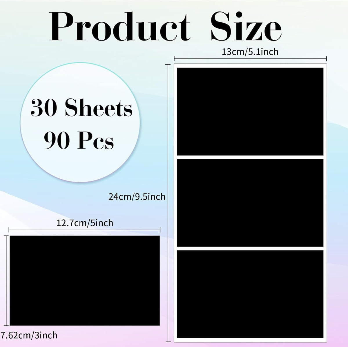 STARLIBOO Removable Colored Labels Stickers, 3X5 Inch Removable Large Label Stickers for Moving