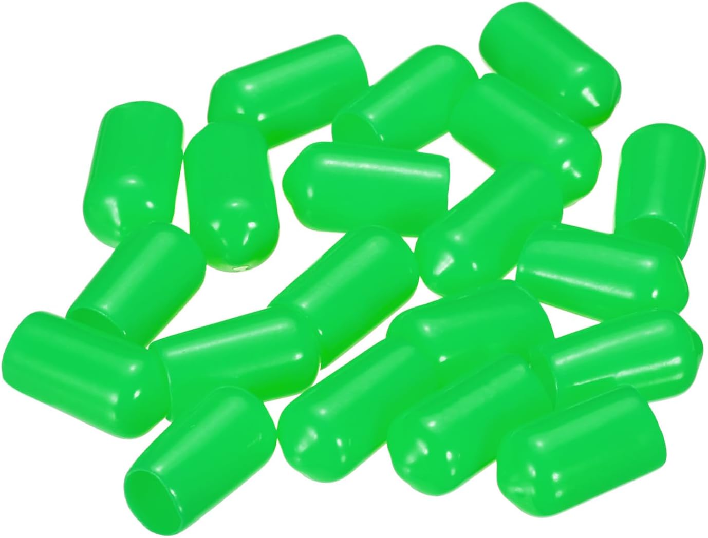 uxcell 20pcs Rubber End Caps 8mm(5/16") ID Vinyl PVC Round Tube Bolt Cap Cover Screw Thread