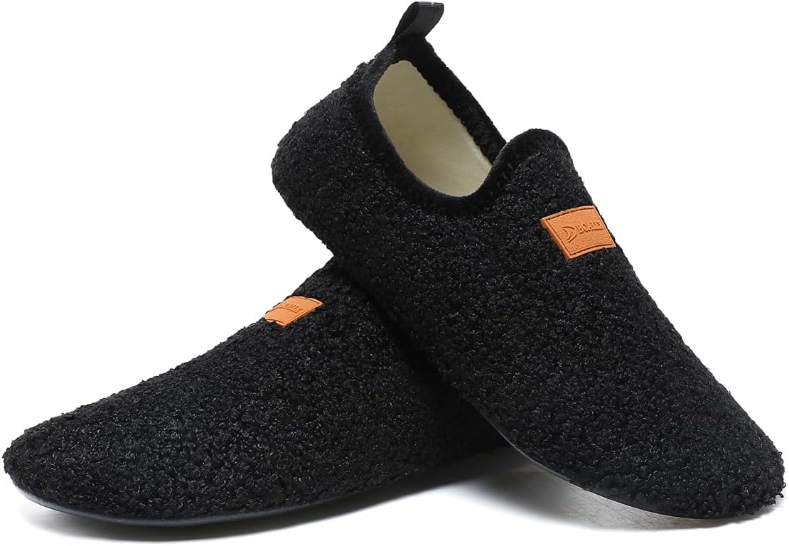 QZKDM Lightweight Slip on Grip Indoor House Slippers Barefoot Non Slip Home Exercise Yoga Shoes for