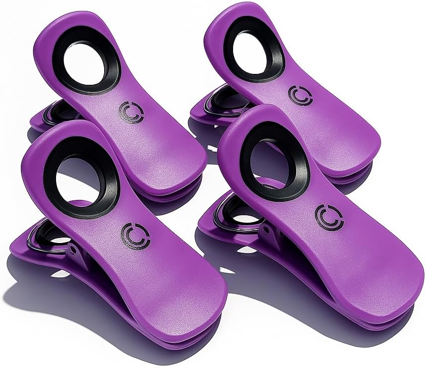 CoreClips Towel Clips for Beach Chairs - Set of 4 Pool Towel Holder Clips for Lounge Chairs on