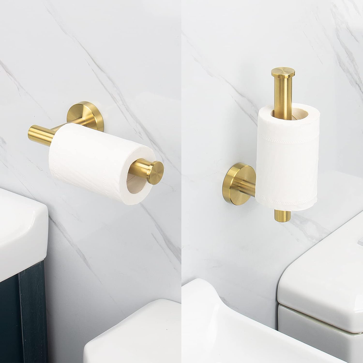 NearMoon Bathroom Toilet Paper Holder, Premium SUS304 Stainless Steel Rustproof Wall Mounted Toilet
