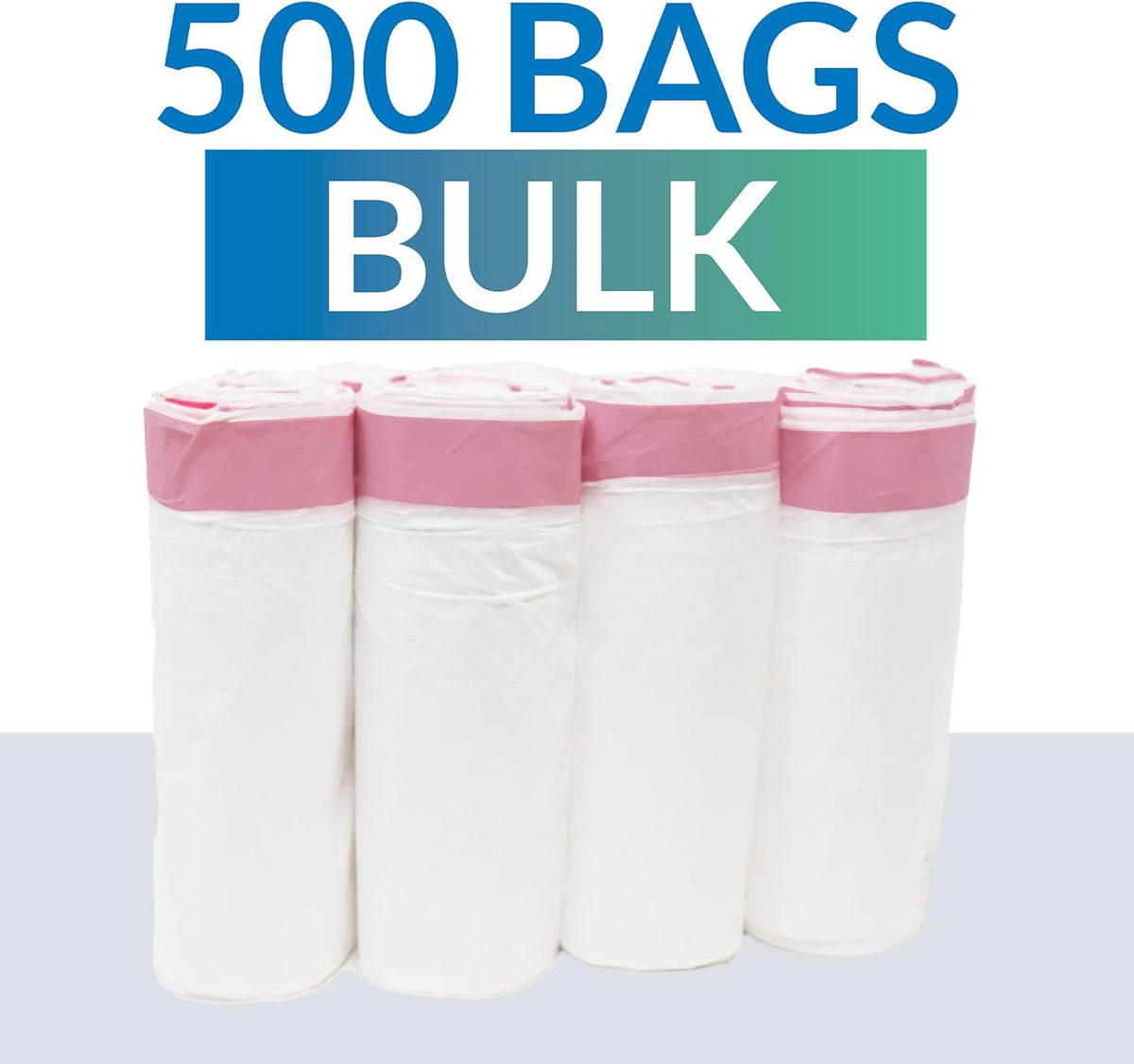 Reli. Tall Kitchen Drawstring Trash Bags 13 Gallon | 500 Count Bulk | Kitchen Garbage Bags | White