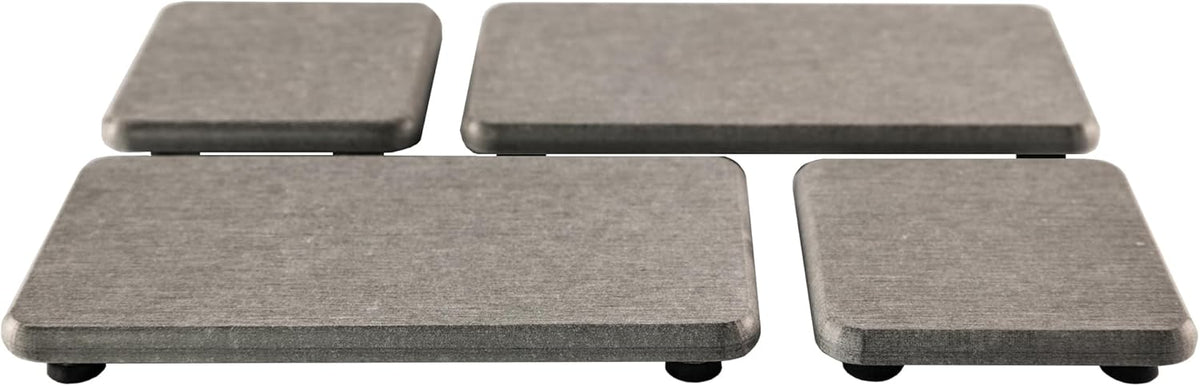 Set of 4 Water Absorbent Diatomite Coasters, Diatomaceous Earth Kitchen Soap Dish, Bathroom Trays