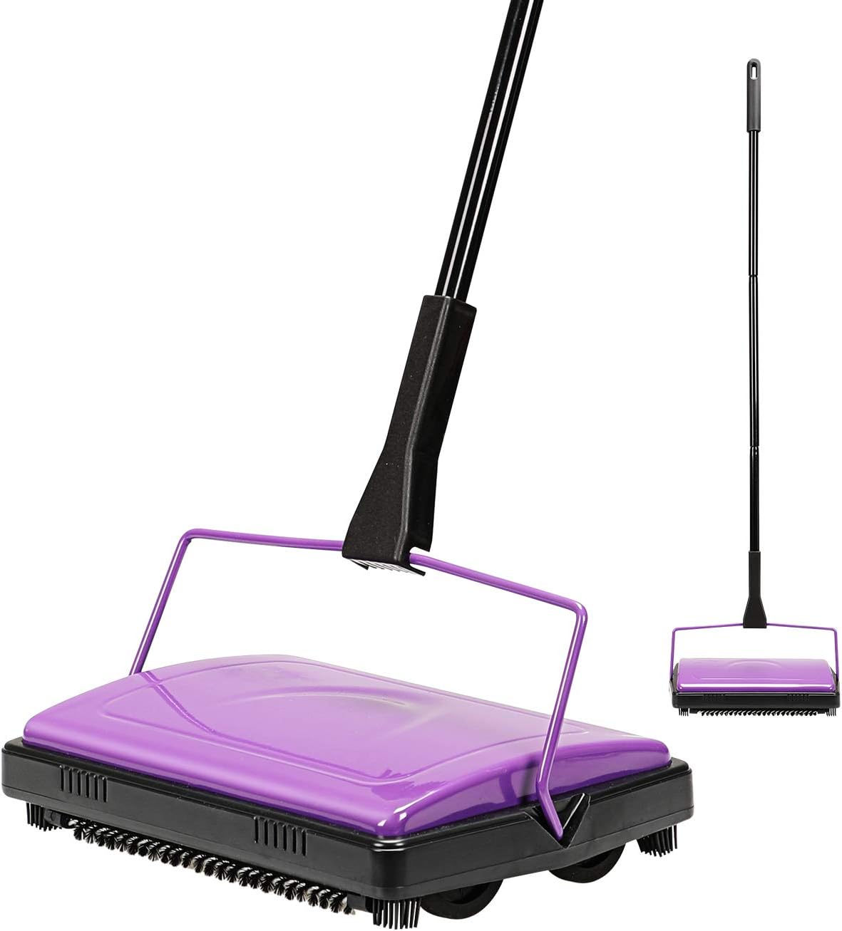 Yocada Carpet Sweeper Cleaner for Home Office Low&Undercoat Carpets Rugs Pet Hair Dust Scraps Paper