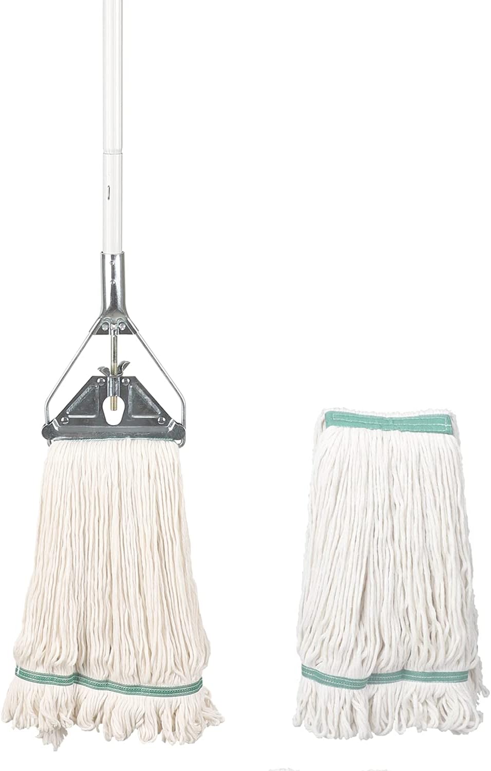 OFO Loop-End String Mop with Extra Head Replacement - Heavy Duty Commercial Industrial Grade Mop