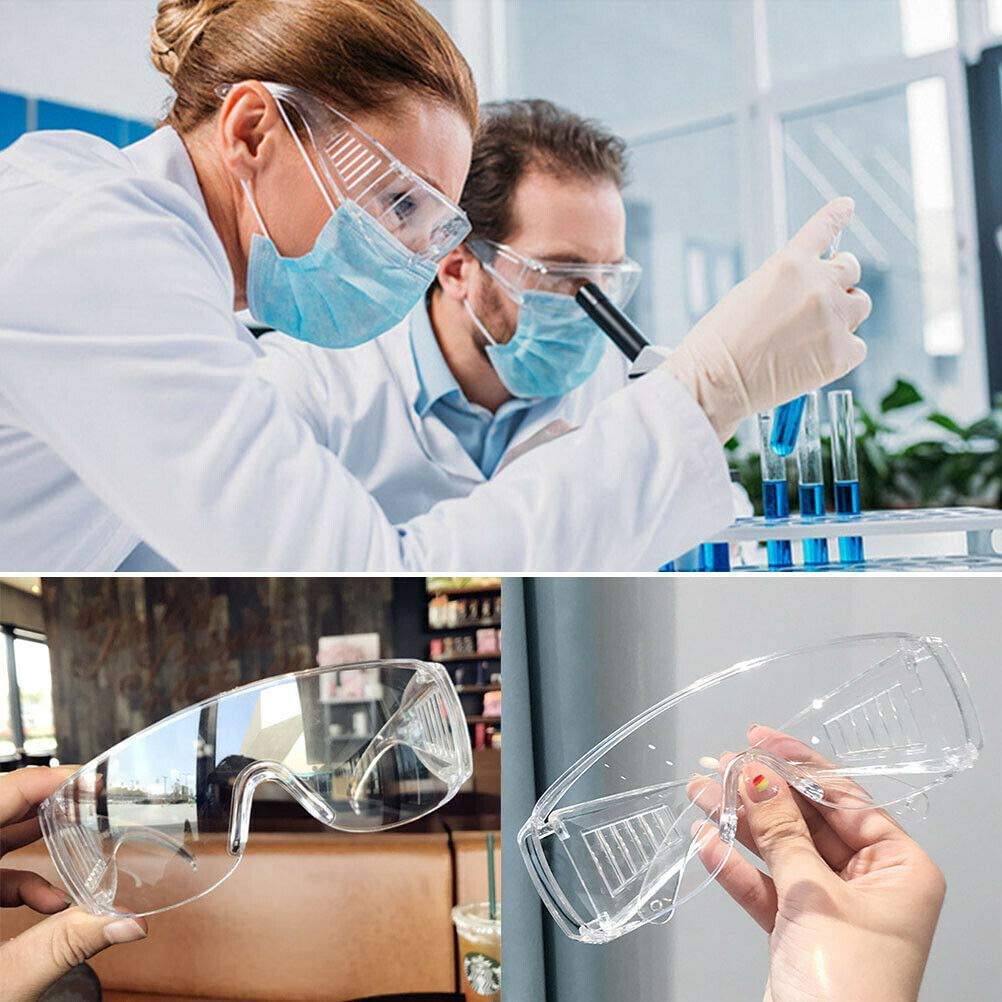 Safety Anti Fog Goggles 3-Pack - Over Eyeglasses, Dust/Chemical Splash Proof | ANSI Z87.1 Certified