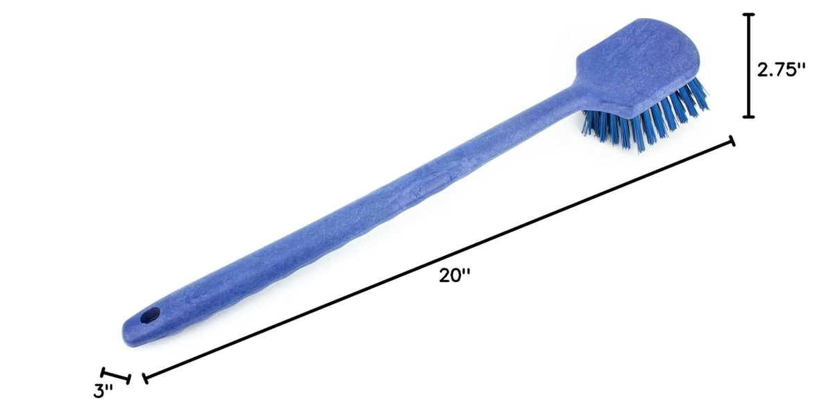 SPARTA 40501EC14 Large Plastic Scrub Brush, 20 Inches, Blue (Pack of 2) - Kitchen and Utility