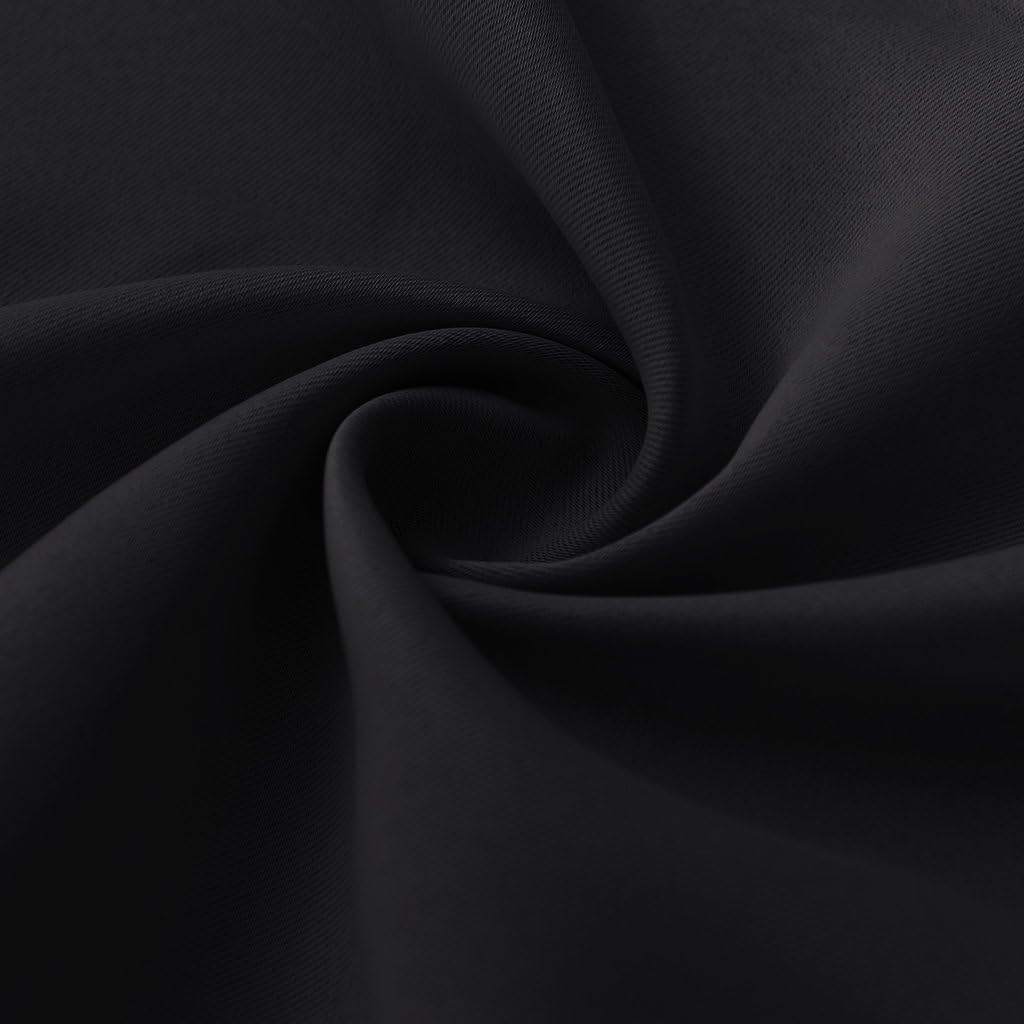 RYB HOME Curtains for Bedroom 72 inches Long, Blackout Thermal Insulating Window Treatment Drapes