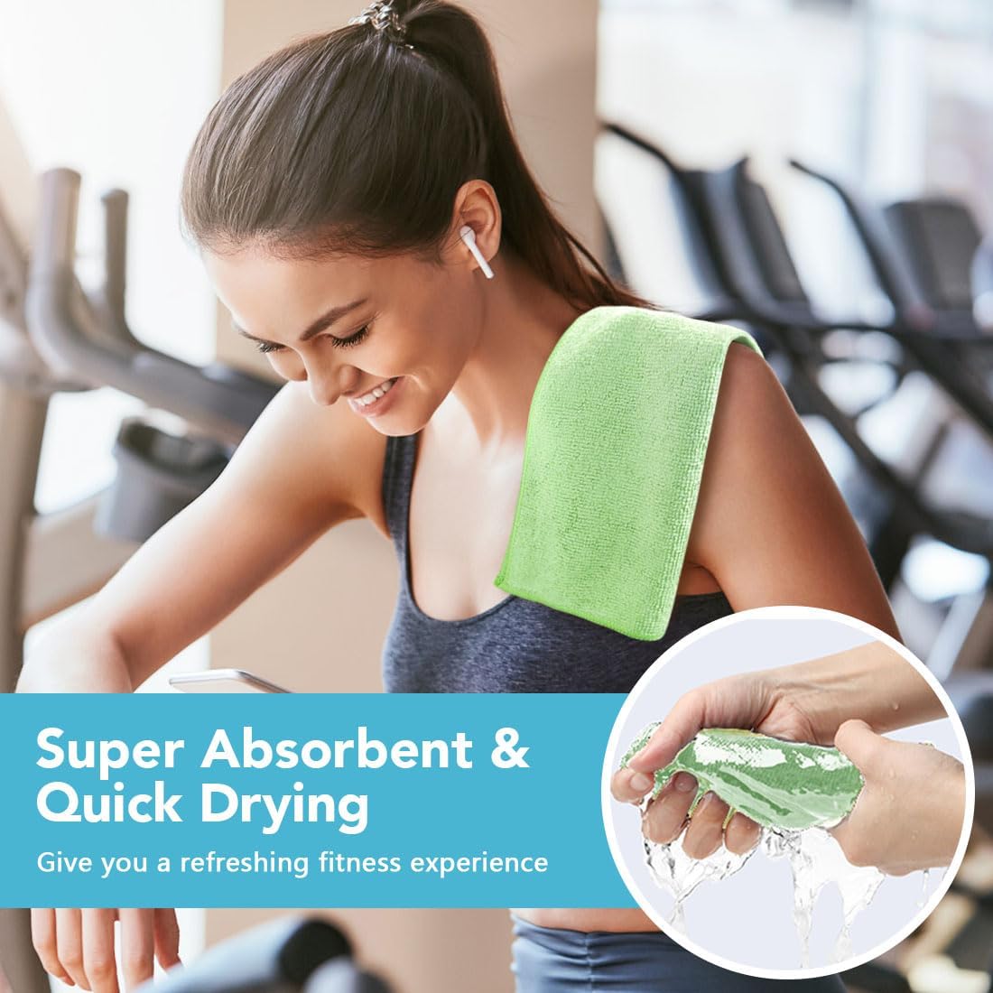 Orighty Wash Cloths Bulk Towels Set 200 Pack, Highly Absorbent and Soft Feel Microfiber Face