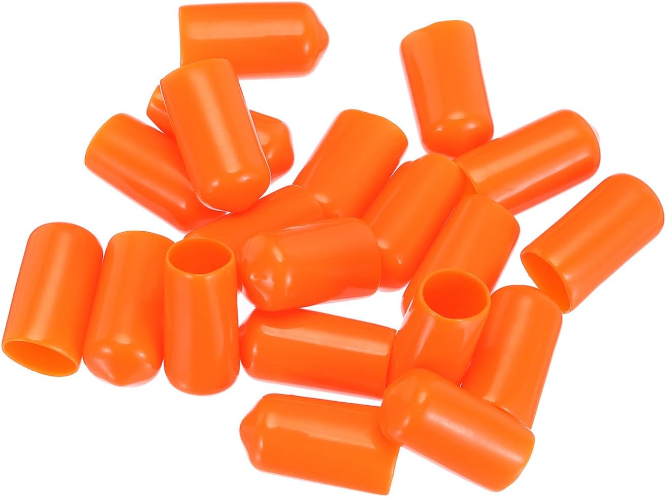 uxcell 20pcs Rubber End Caps 10mm(3/8") ID Vinyl PVC Round Tube Bolt Cap Cover Screw Thread