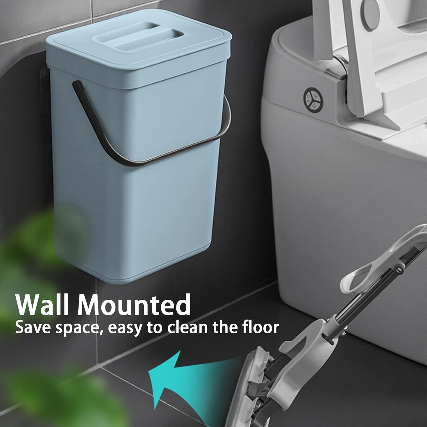 stonespace Compost Bin Kitchen, Under Sink Compost Bin Indoor Sealed, 3.2 Gallon/12L Compost Bucket