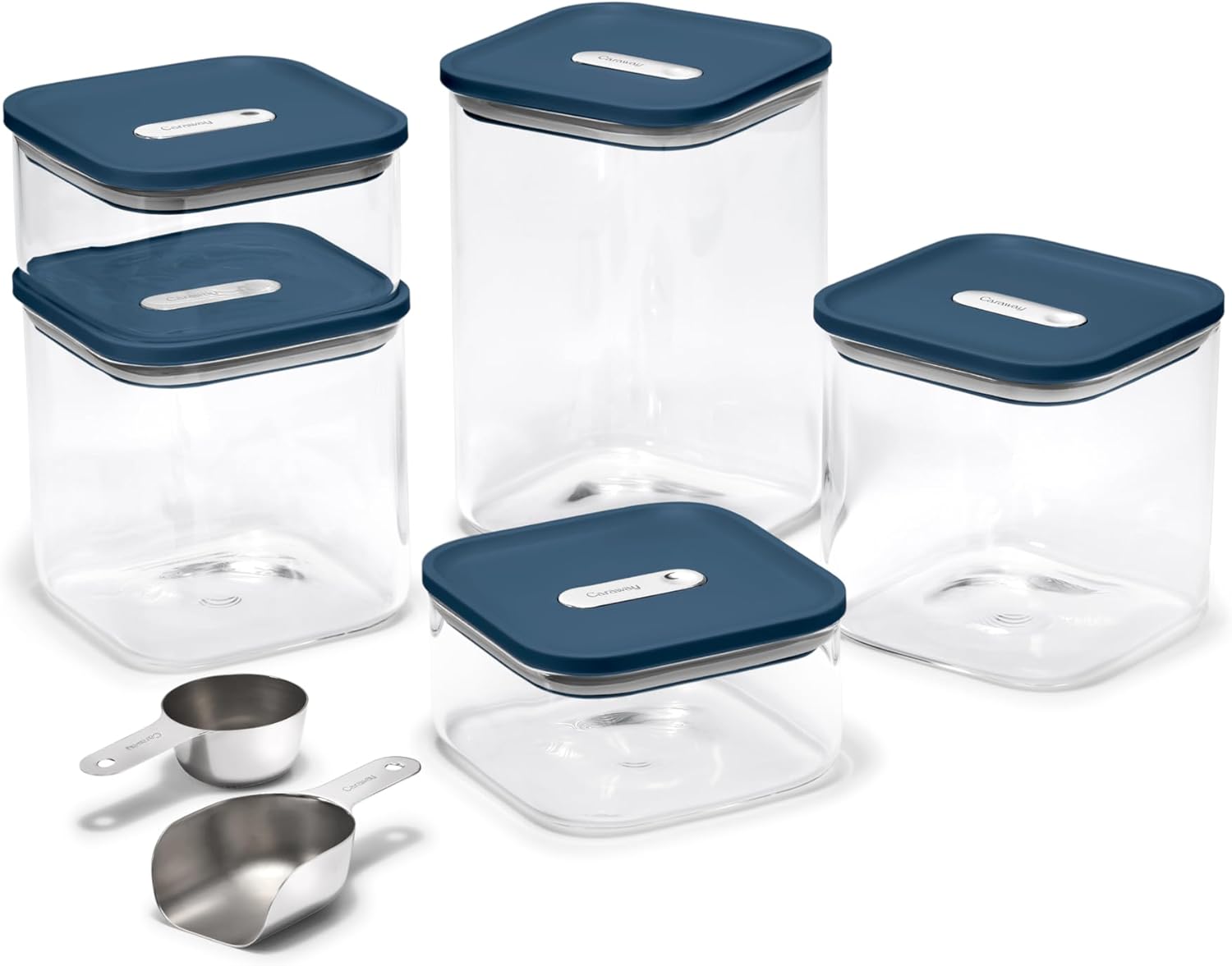 Caraway 14-Piece Glass Airtight Food Storage Containers with Lids – Non-Toxic, BPA-Free Kitchen