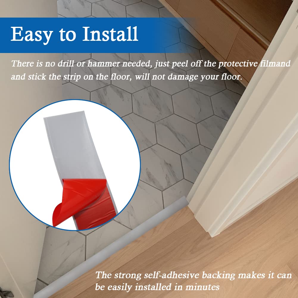 Floor Transition Strip Self Adhesive Floor Cover Strips Laminate 3" Wide Vinyl Flat Divider