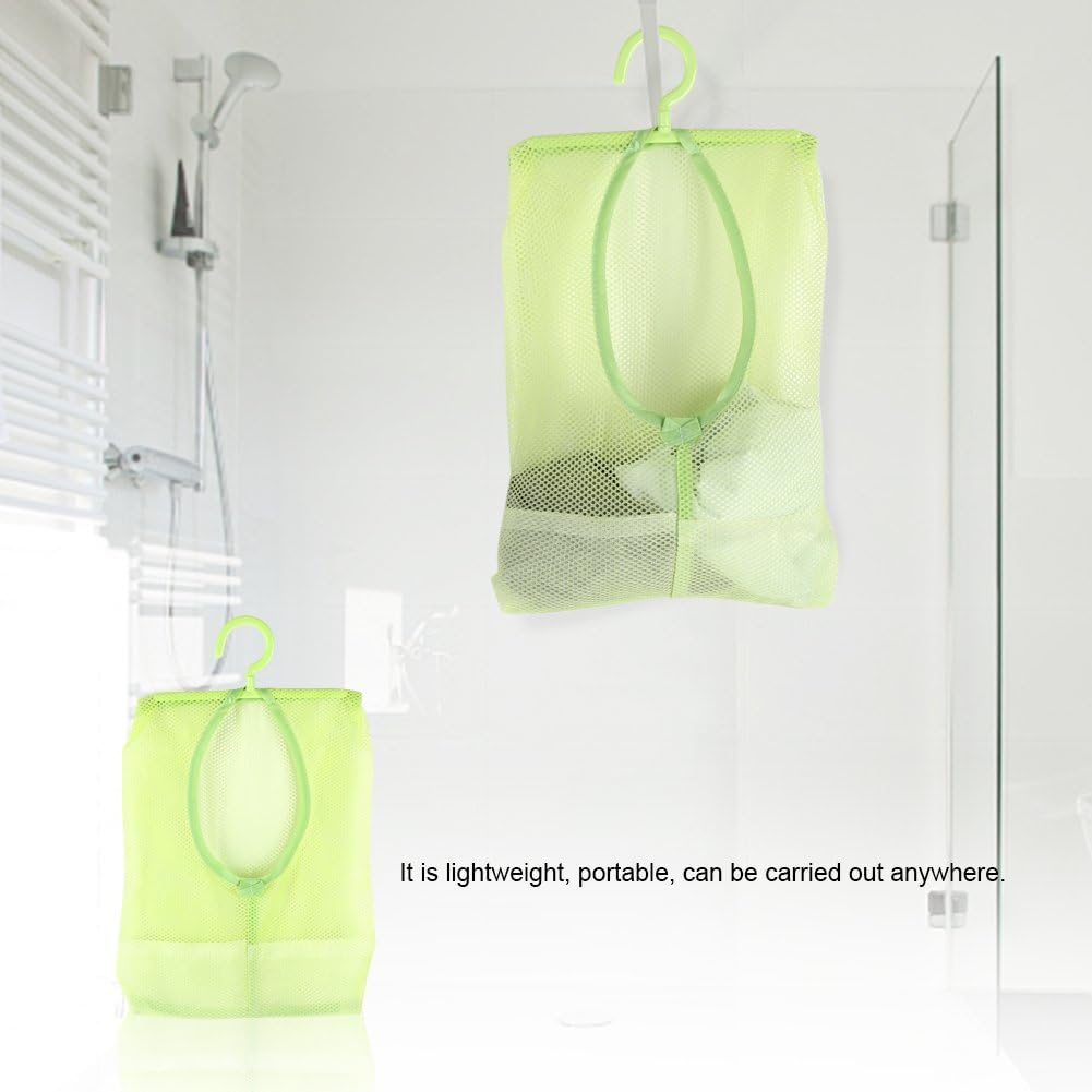 Clothespin Bag, Multi Purpose Hanging Mesh Storage Bag Clothespin Bag with Hanger for Socks