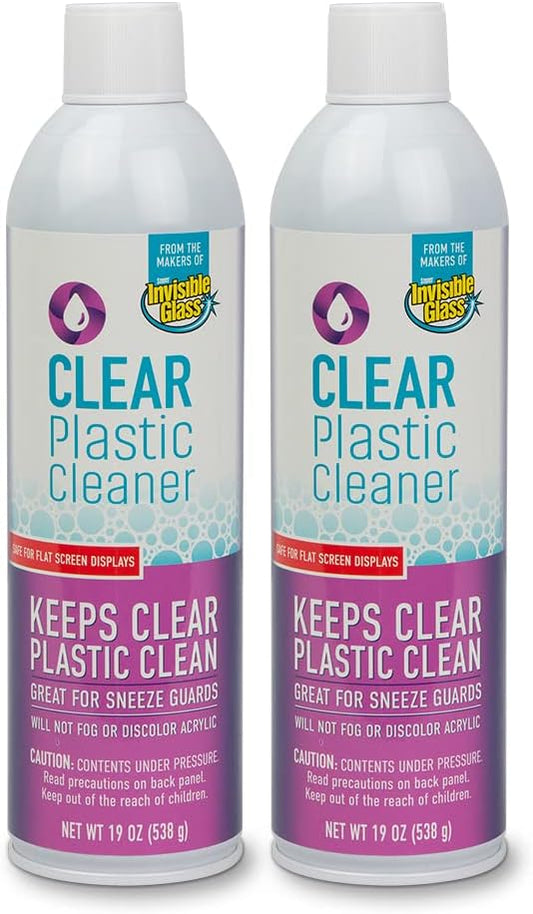 Invisible Glass 91014-2PK 19-Ounce Screen and Plastic Cleaner Protectant and Polish Anti-Fog and