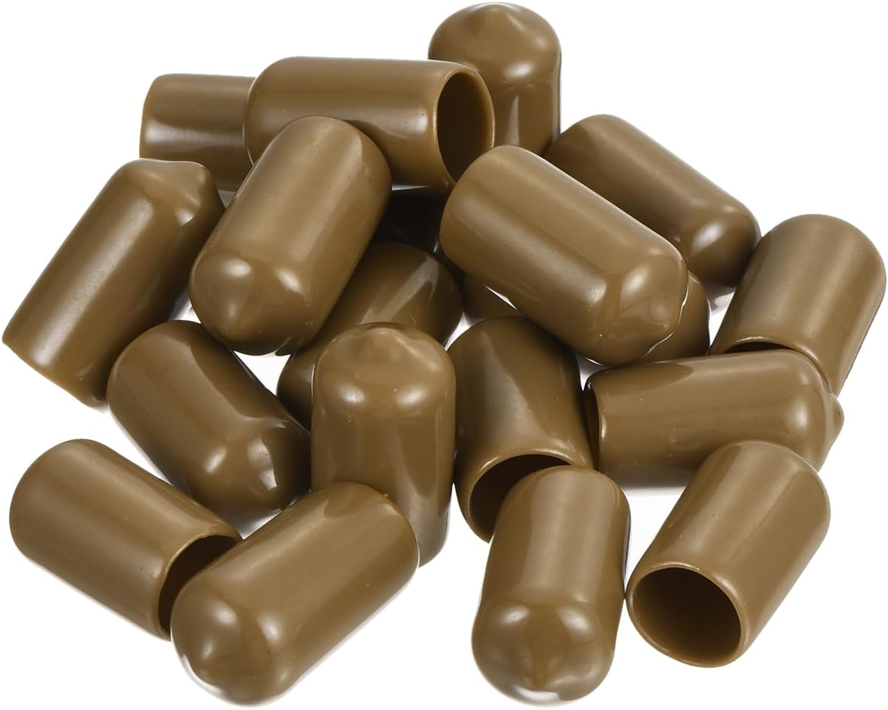 uxcell 20pcs Rubber End Caps 11mm ID Vinyl PVC Round Tube Bolt Cap Cover Screw Thread Protectors