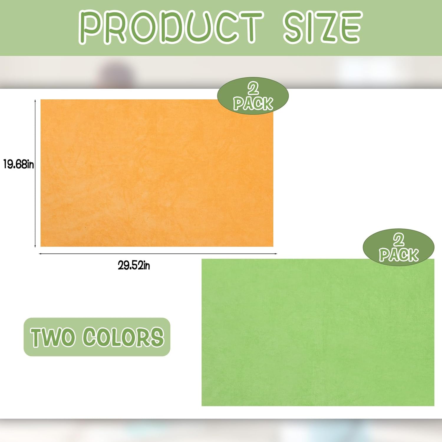 4 Pack Extra Large Microfiber Cleaning Cloths 20"x30", Lint-Free Reusable Towels for Home, Glass