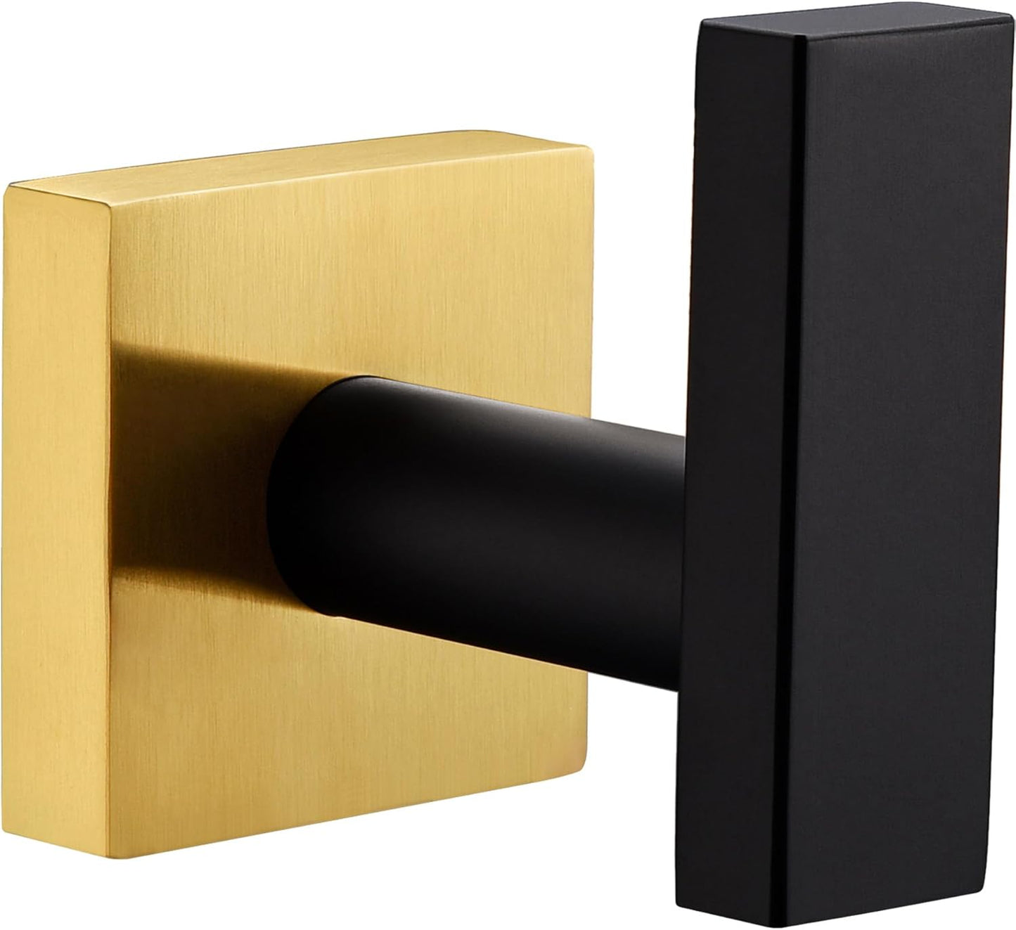 Angle Simple Towel Hook Black & Gold, Stainless Steel Bathroom Towel Holder, Robe Hook, Kitchen