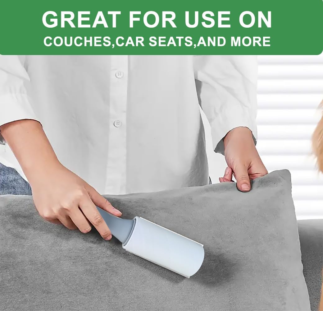 Pet Hair Lint Rollers, 3 Pack, 90 Sheets Each– Reusable Sticky Roller for Pet Hair, Cat & Dog Hair