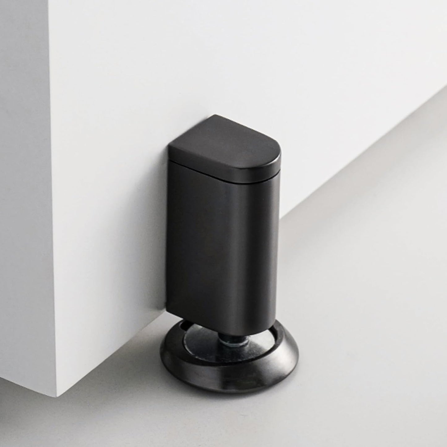 Windproof Magnetic Door Stoppers, 0-0.78" Stroke Mechanical Doorstop, No-Hole Flooring Door Suction