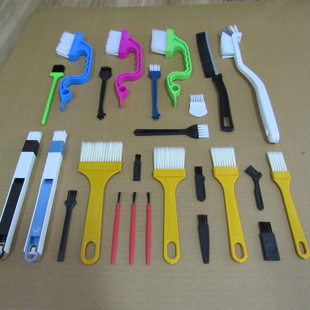 26Pcs Small Cleaning Brush,Crevice Cleaning Brushes Small Spaces,Gap Cleaning Tool Set,Window