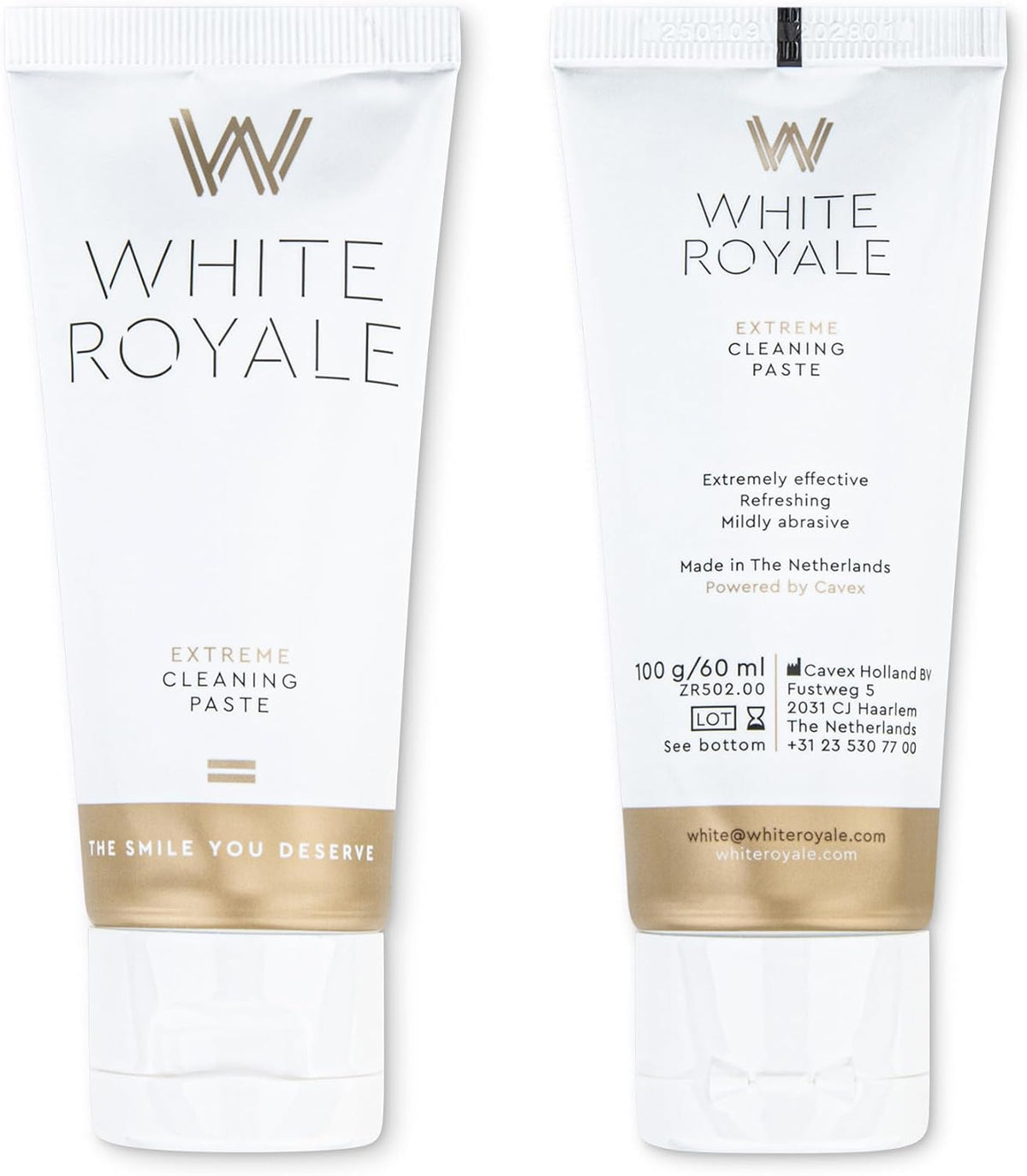 White Royale Extreme Cleaning Paste, Helps Remove Stains & Discoloration, Toothpaste Prep for