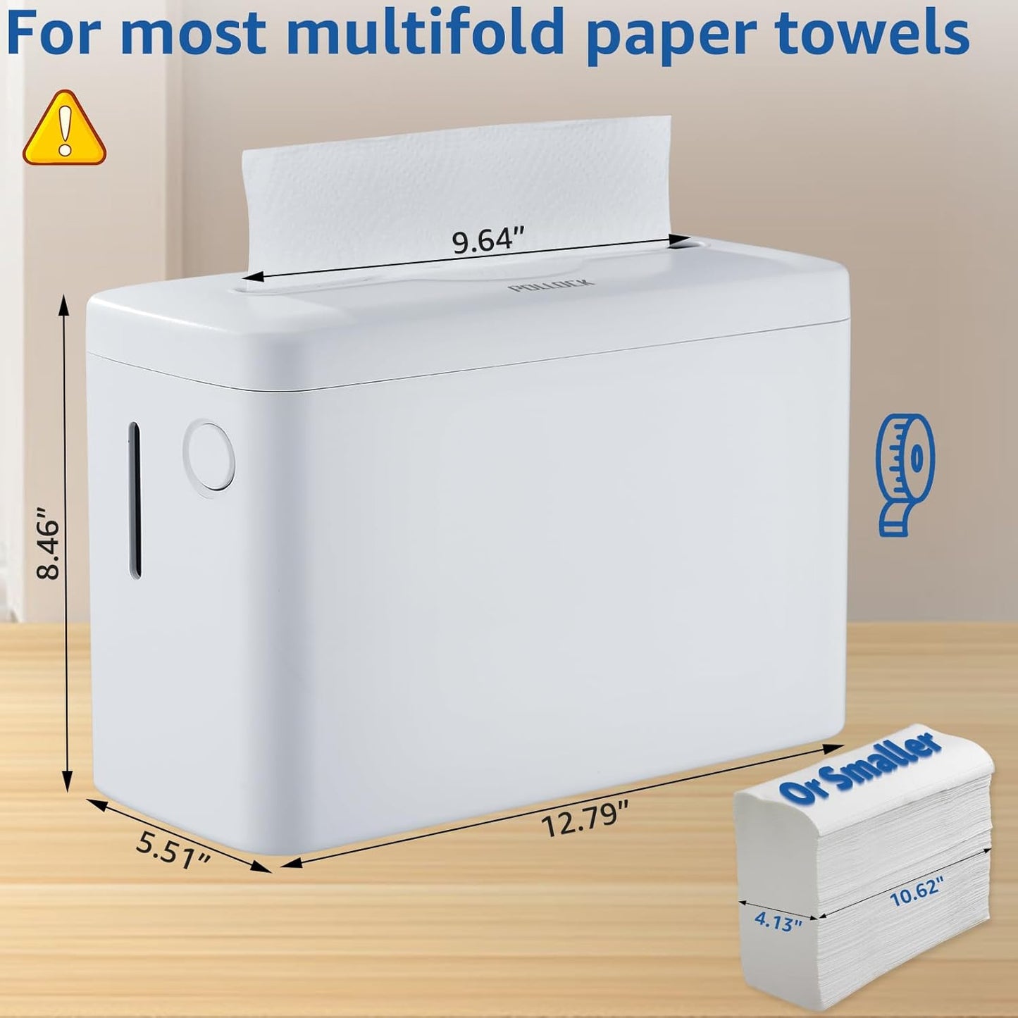 Paper Towel Dispenser Countertop, Multifold Trifold Paper Towel Holder, Hand Towel Dispenser