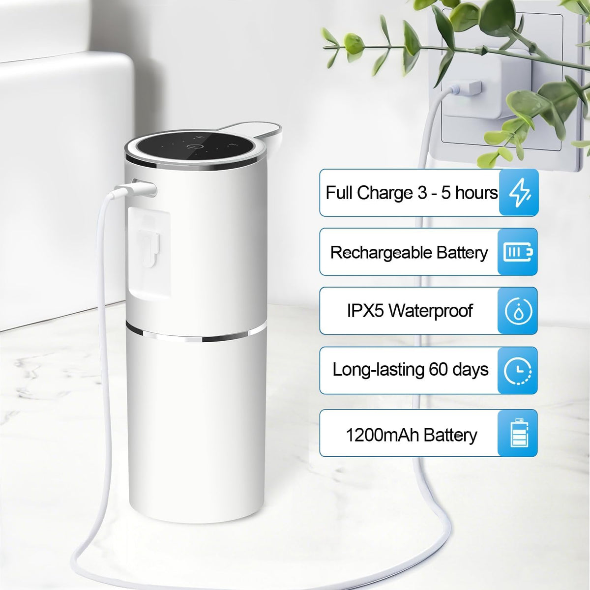 Automatic Liquid Soap Dispenser Bathroom Kitchen Dish Liquid Body Shampoo Shower Gel Hand Free