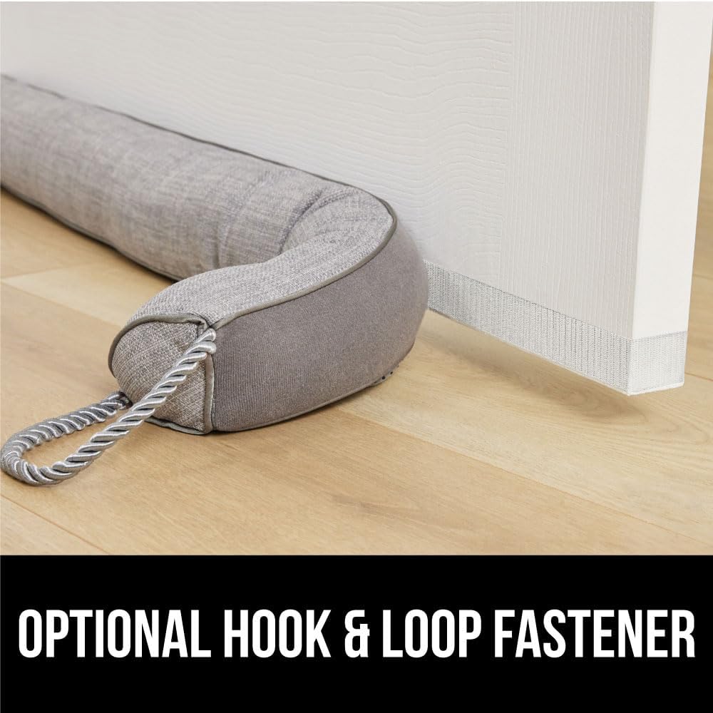 GORILLA GRIP Door Draft Stopper for Bottom of Doors, Weather Stripping Seal Blocks Hot Air, Noise