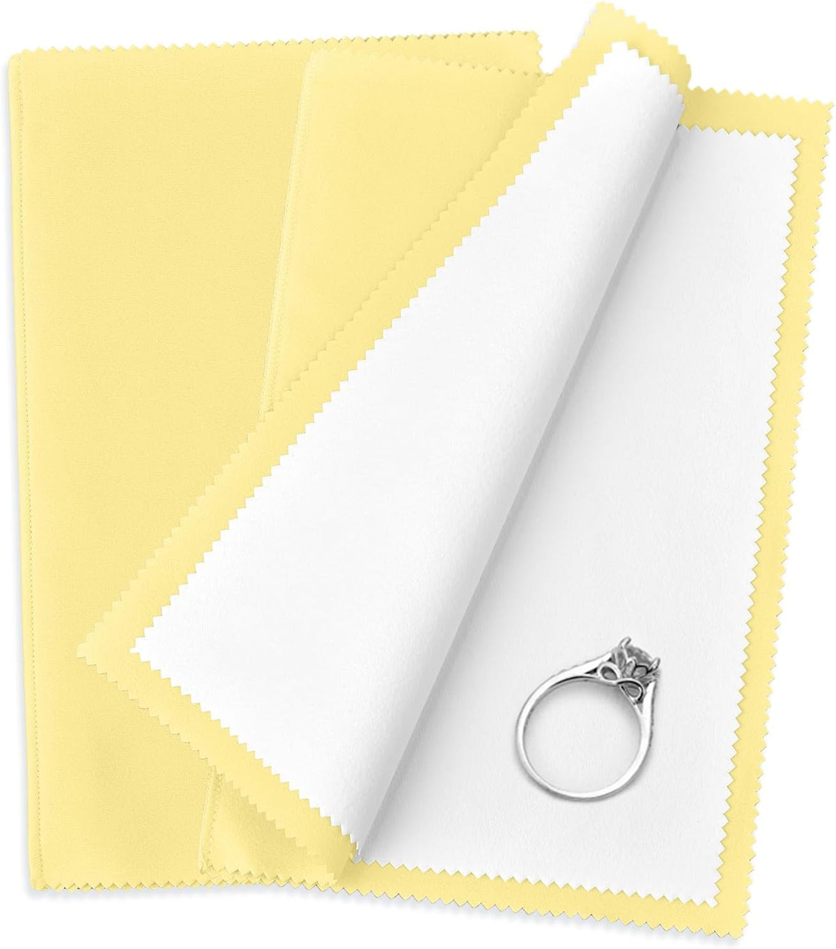 SEVENWELL Silver Polishing Cloth, Jewelry Cleaner Cloth for Sterling Silver Jewelry, Gold