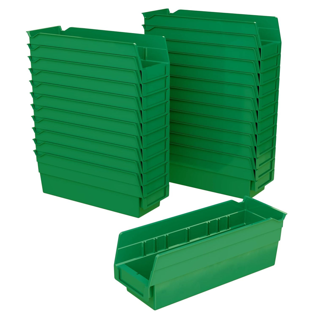 Akro-Mils 30120 Plastic Shelf Bins, Heavy Duty Storage Bins for Garage, Closet, and Drawer