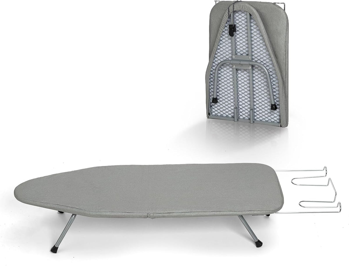 Tabletop Ironing Board with Iron Rest, Small Ironing Board Foldable with Heat Resistant Cover