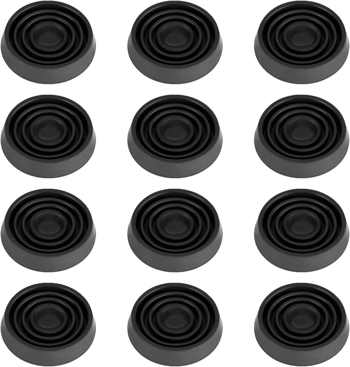 Furniture Coasters, 1.5X1.5 Rubber Caster Cups Non Slip Furniture Pads Non Skid Furnitures Grippers