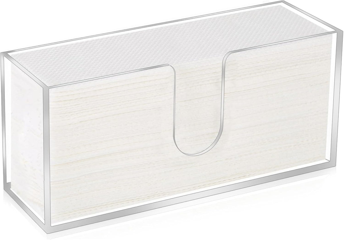 Acrylic Paper Towel Dispenser, Paper Towel Holder Countertop Clear Multi Trifold Napkin Holder