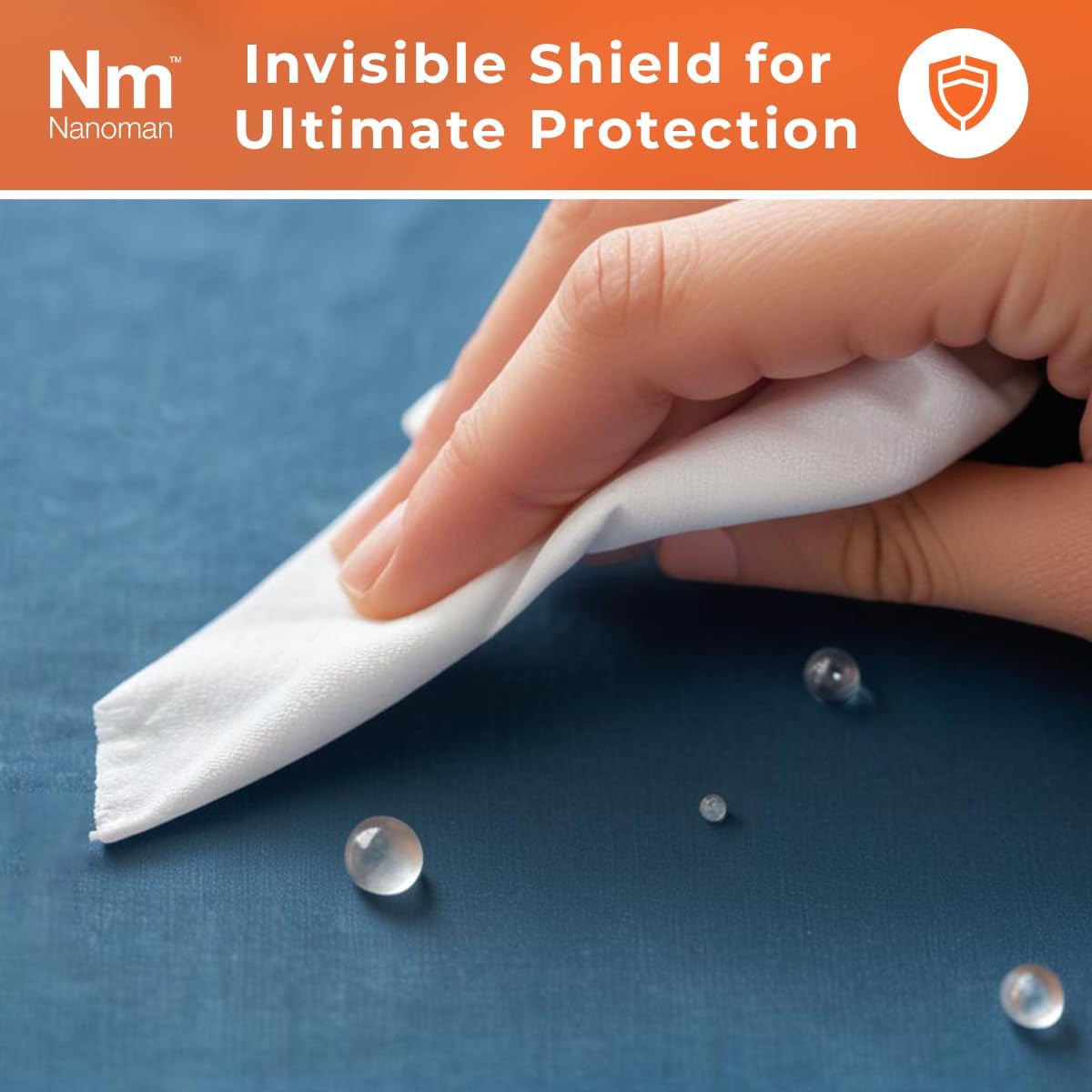 NANOMAN Fabric Waterproof Spray – Protects Shoes, Fabric, Suede, Leather & More. Eco-Friendly