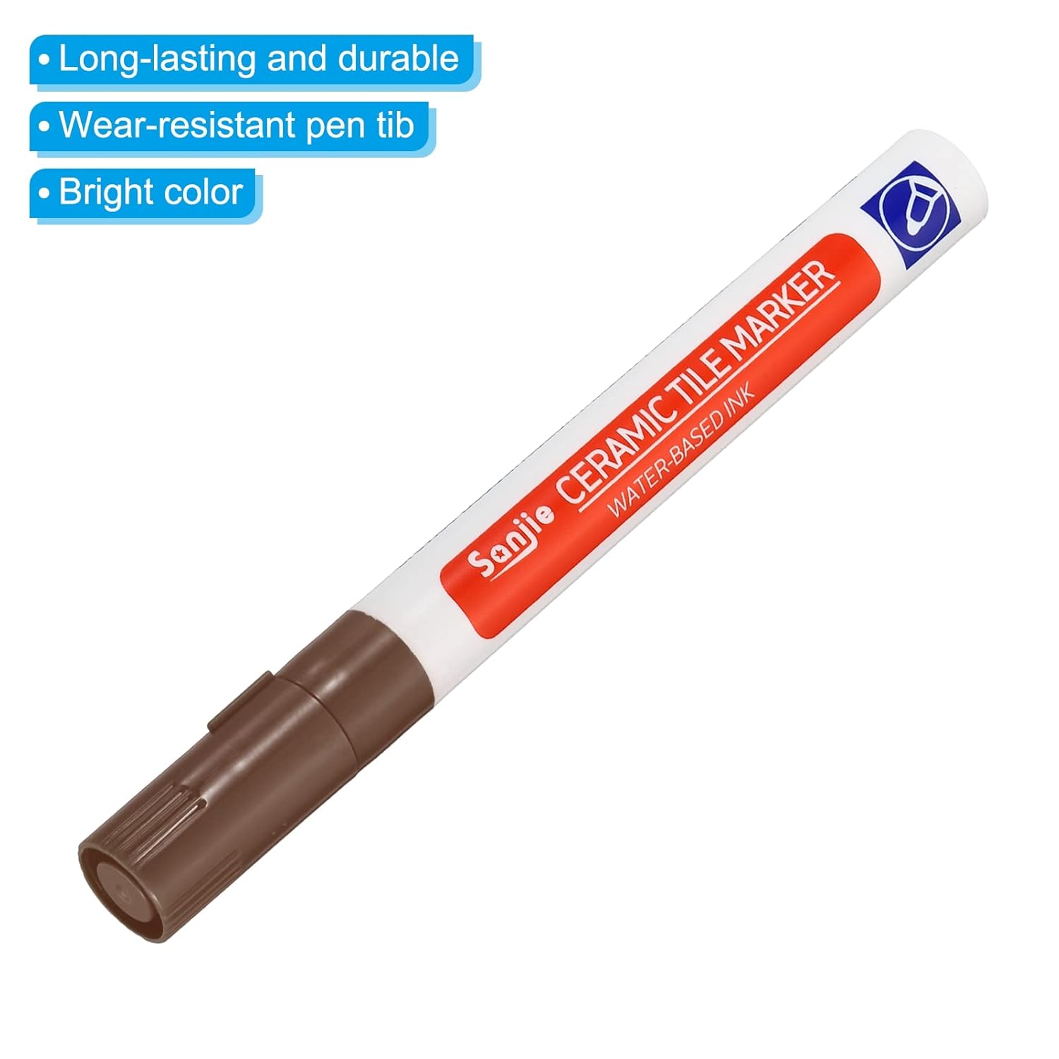 PATIKIL Grout Pen, 4 Pack Dark Brown Tile Marker Waterproof Grout Sealer Pen Tile Repair Pens Paint
