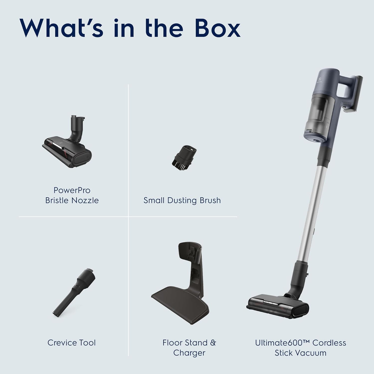 Electrolux Ultimate600 Cordless Stick Vacuum with PowerPro Bristle Nozzle and Larger Dust Bin