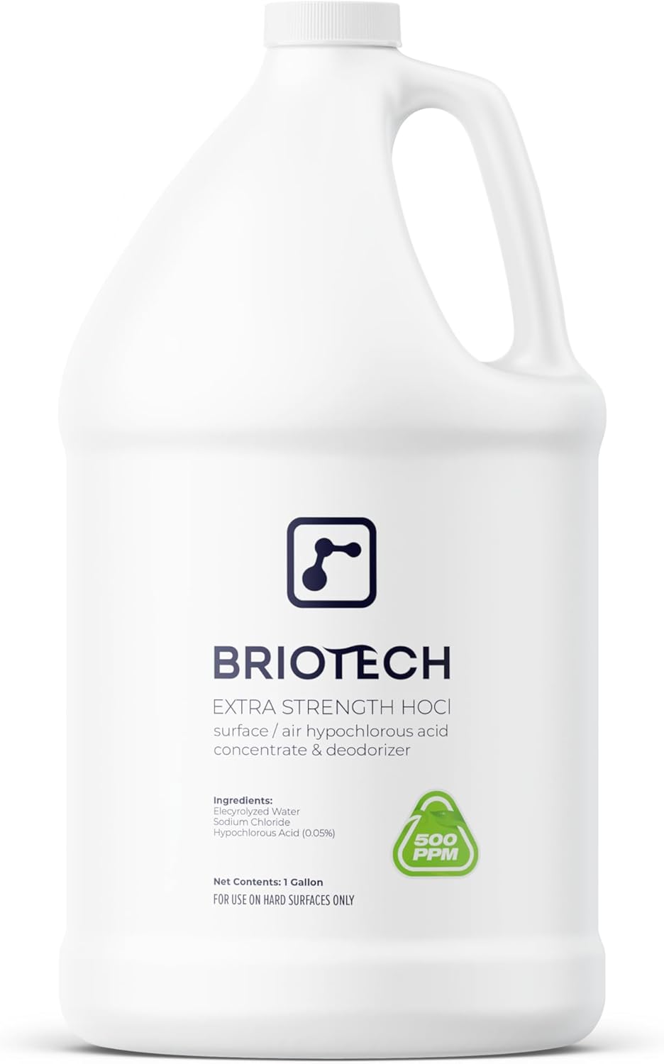 BRIOTECH Extra Strength HOCl Cleaner, 500 PPM Hypochlorous Acid Concentrate, ULV Foggers &