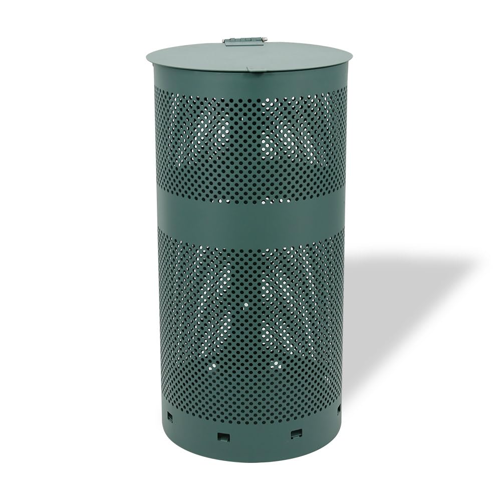 ZERO WASTE USA - Round Outdoor 10 Gallon Dog Waste Station Waste Can Replacement - 100% Rust-Free