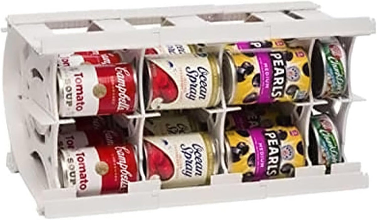 Shelf Reliance Cansolidator Cupboard - 2-Pack Can Organizer for Pantry, Stackable Soda Can Storage