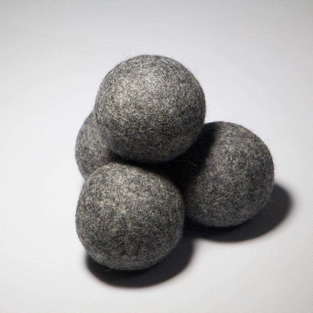 NATURAL THINGS Alpaca Wool Dryer Balls, Fabric Softener Balls, Anti Static, Reduce Energy Cost &