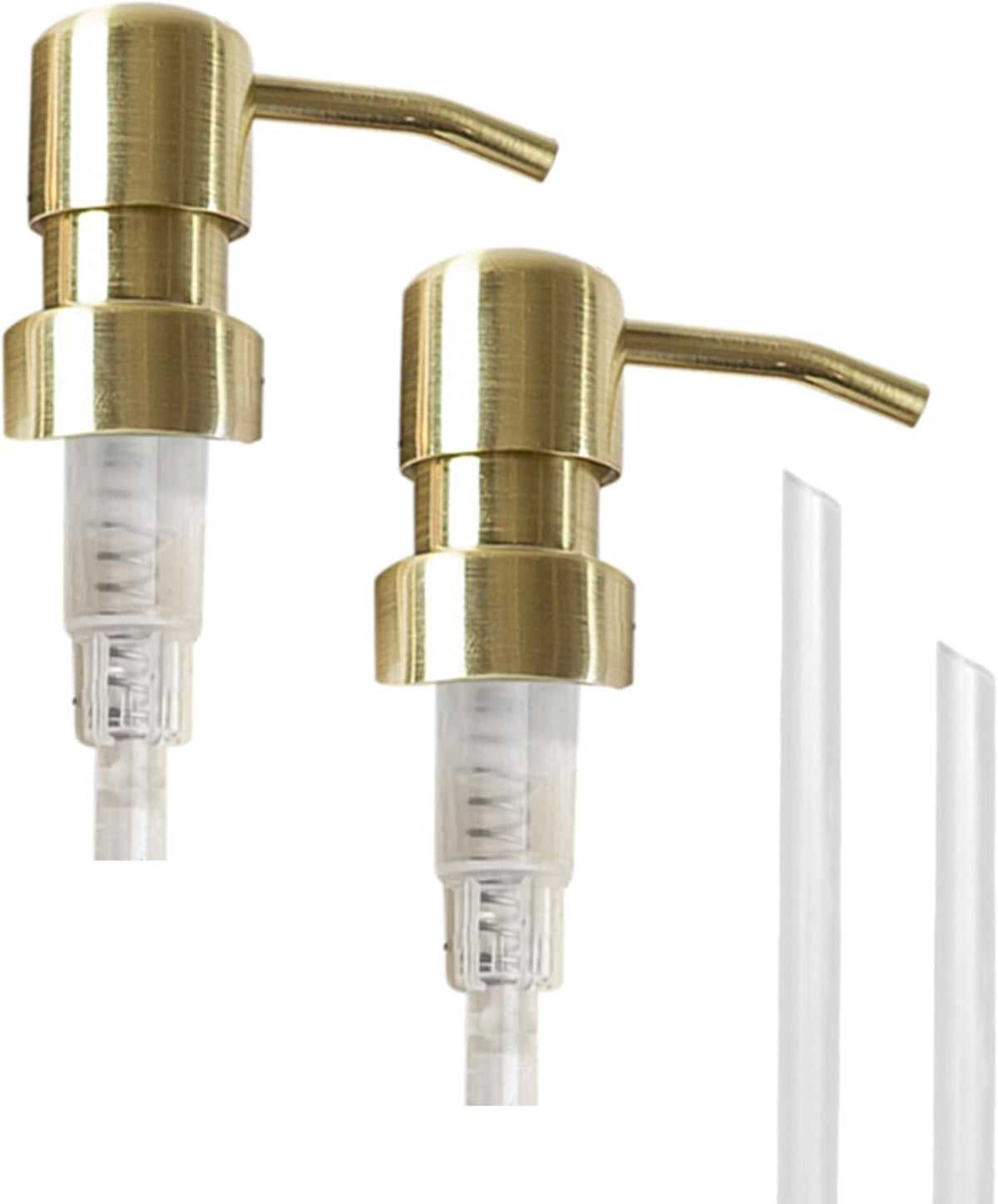 MaisoNovo Soap Pump Replacement - 2X Gold Metal Pumps - Pump Dispenser - Soap Dispenser Pump