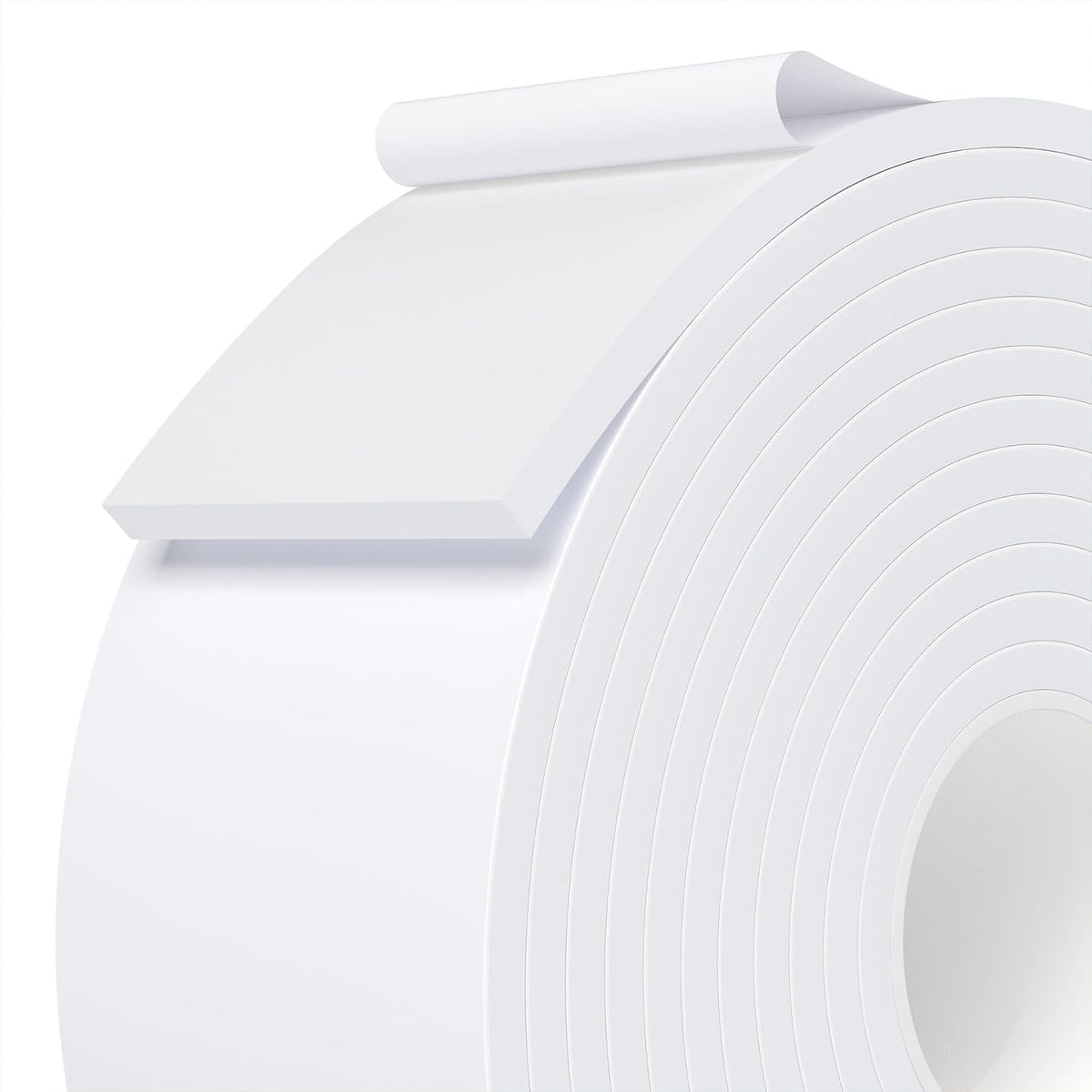 Weather Stripping Door Seal White,2Inch Wide X 1/4 Inch Thick,Air Conditioner Window Seal,Self