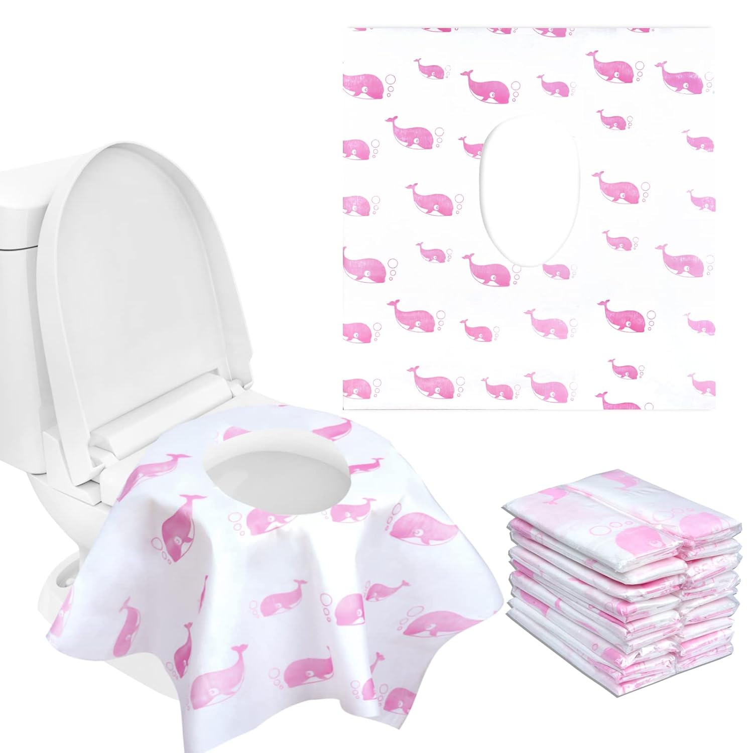21 Pack Toilet Seat Covers Disposable, Extra Large Disposable Toilet Seat Covers for Adults