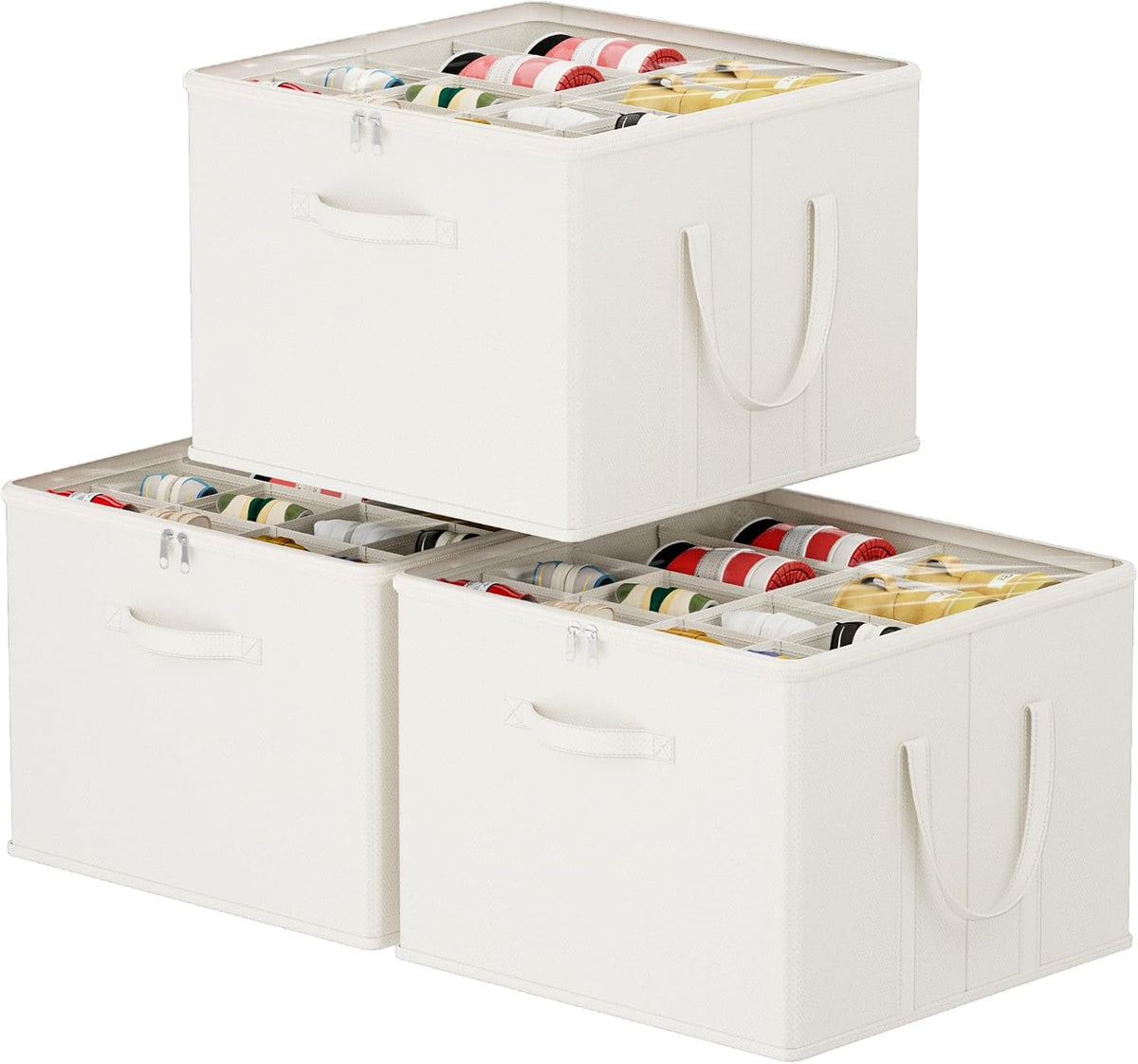 Lifewit Shoe Storage Organizer for Closet Fits 12-16 Pairs, Fabric Large Shoe Box Storage Container